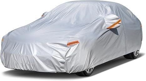 61kDGetVOCL._AC_SX466_ Kayme 6 Layers Car Cover Waterproof All Weather for Automobiles - Image 1