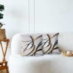 Black Gold Green Pillow Covers - Image 4